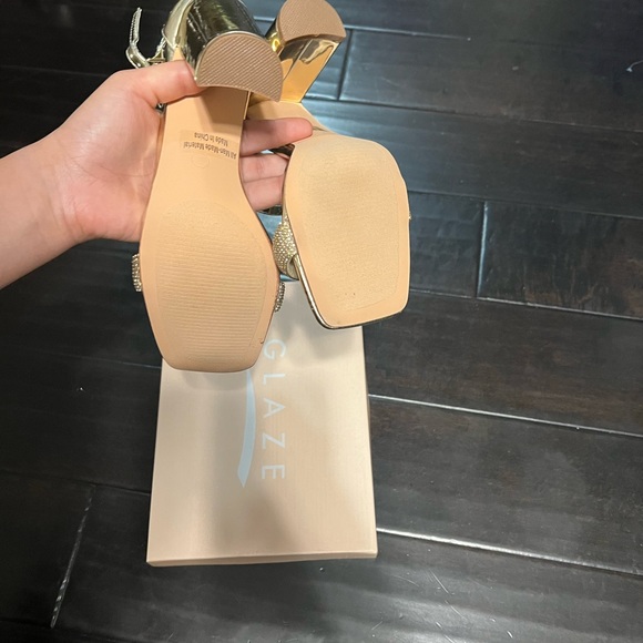 Gold Rhinestone Heels - Picture 4 of 5